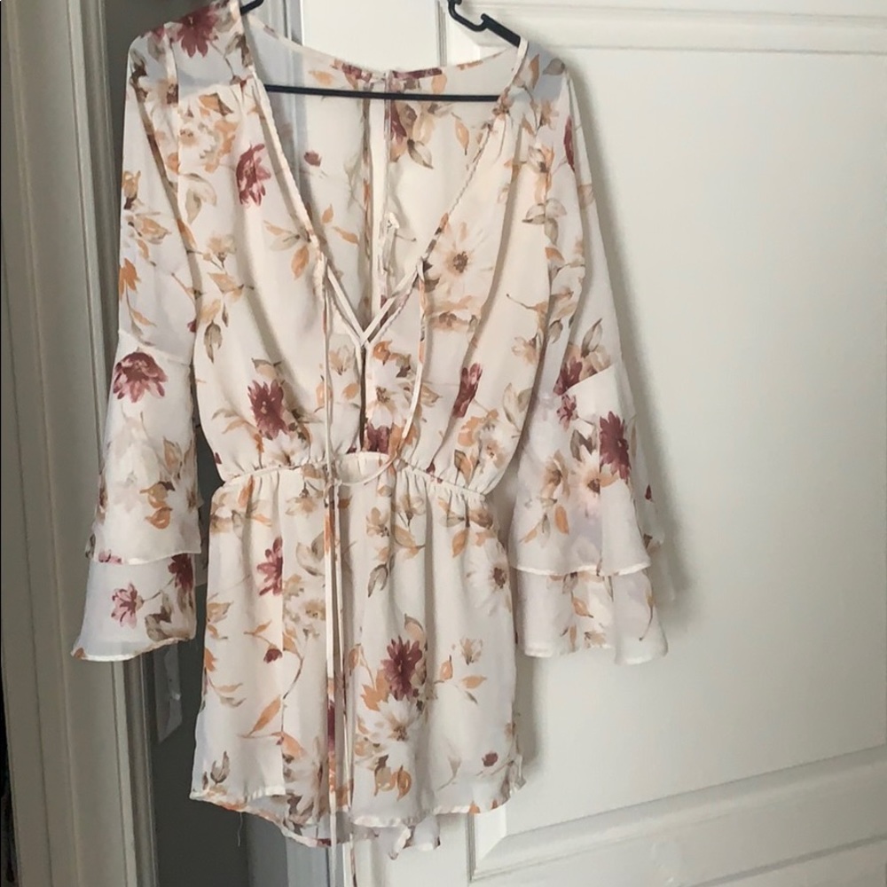 Audrey cream romper